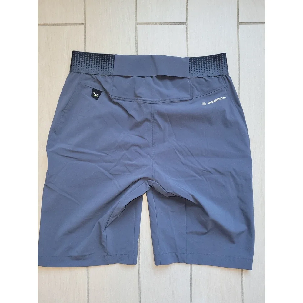 Salewa Durastretch Boy's Blue Cycling Shorts XS Stretch Zip Pocket